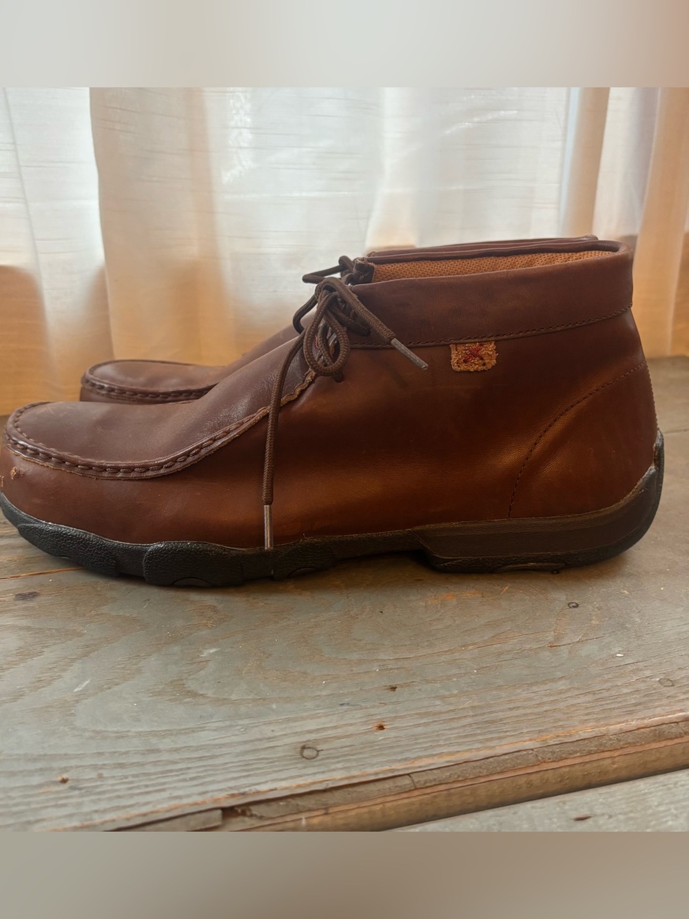 Twisted X Brown Leather Chukka Boots | size 14W